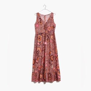 Madewell Lace-Up Ruffle-Hem Midi boho Dress in Bali
Blooms floral 14 maxi dress